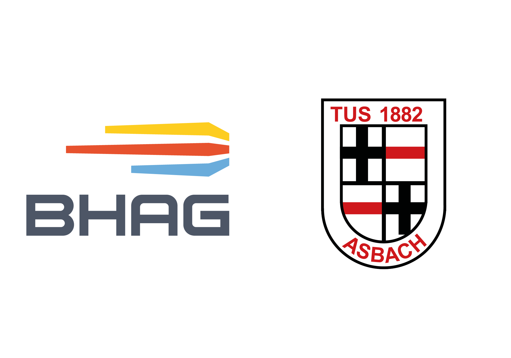 Logos von TUS Asbach und BHAG