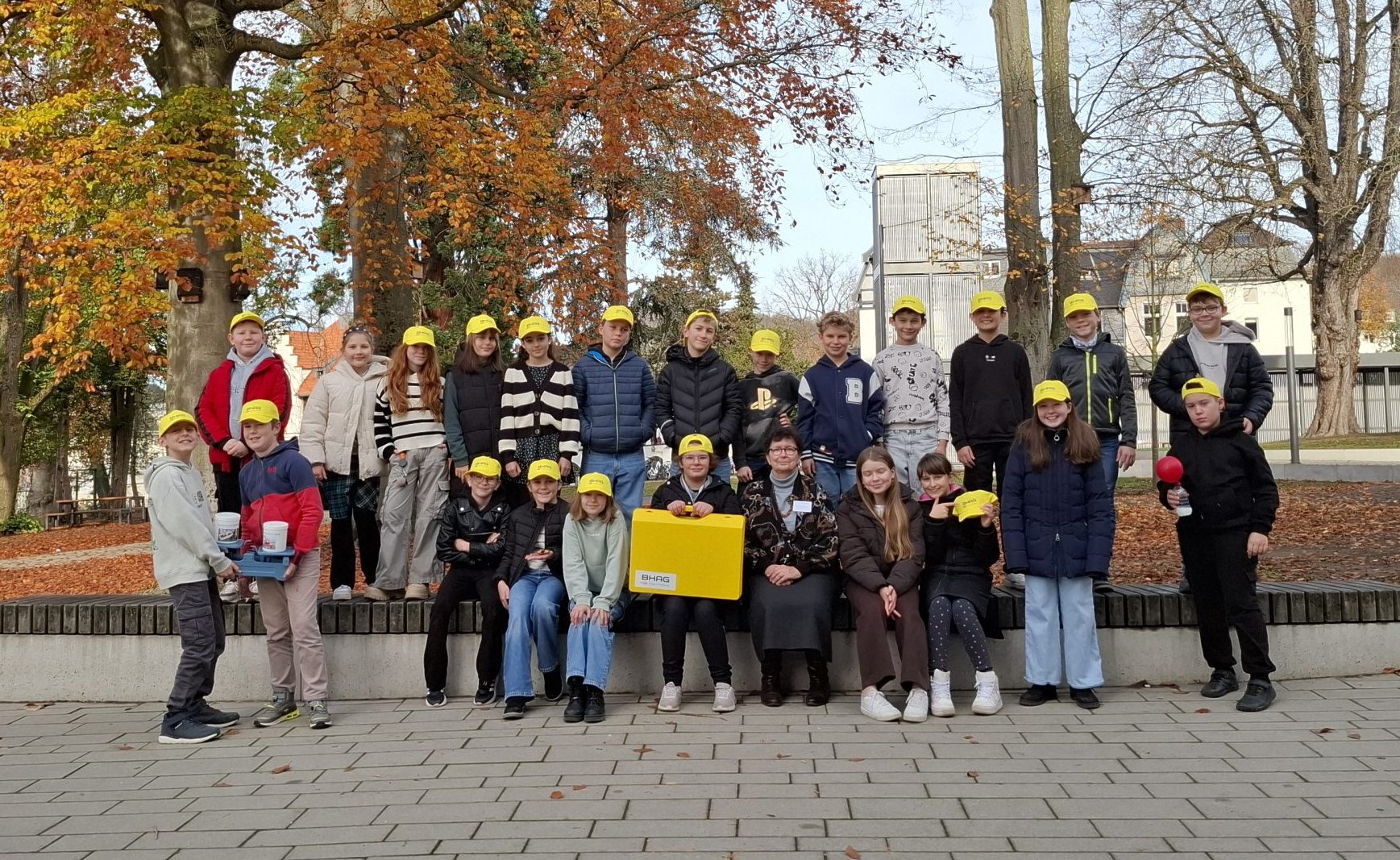 Schülergruppe beim BHAG Energieworkshop in der Gesamtschule St. Josef in Bad Honnef