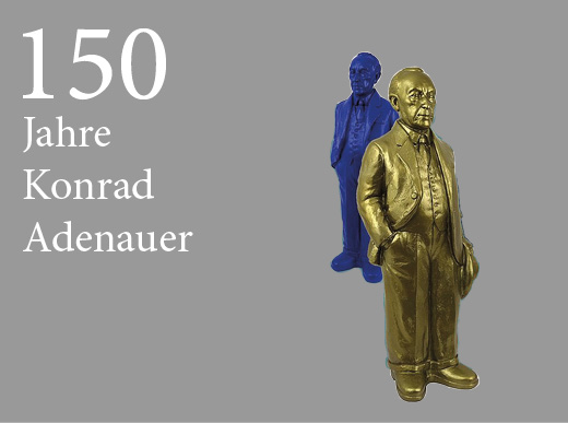 Skulptur von Konrad Adenauer gestaltet von Ottmar Hörl