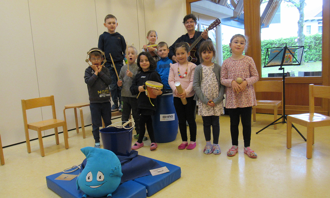 Kinder der Kita Weltentdecker in Asbach beim Workshop Nachhaltigkeit lernen